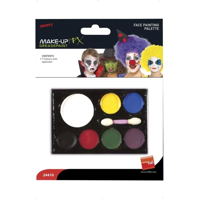 SMIFFYS Zestaw farb do twarzy i ciała 7 kolorów
