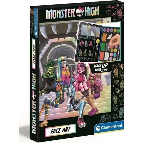 Clementoni Monster High – zestaw do malowania twarzy w formie książki