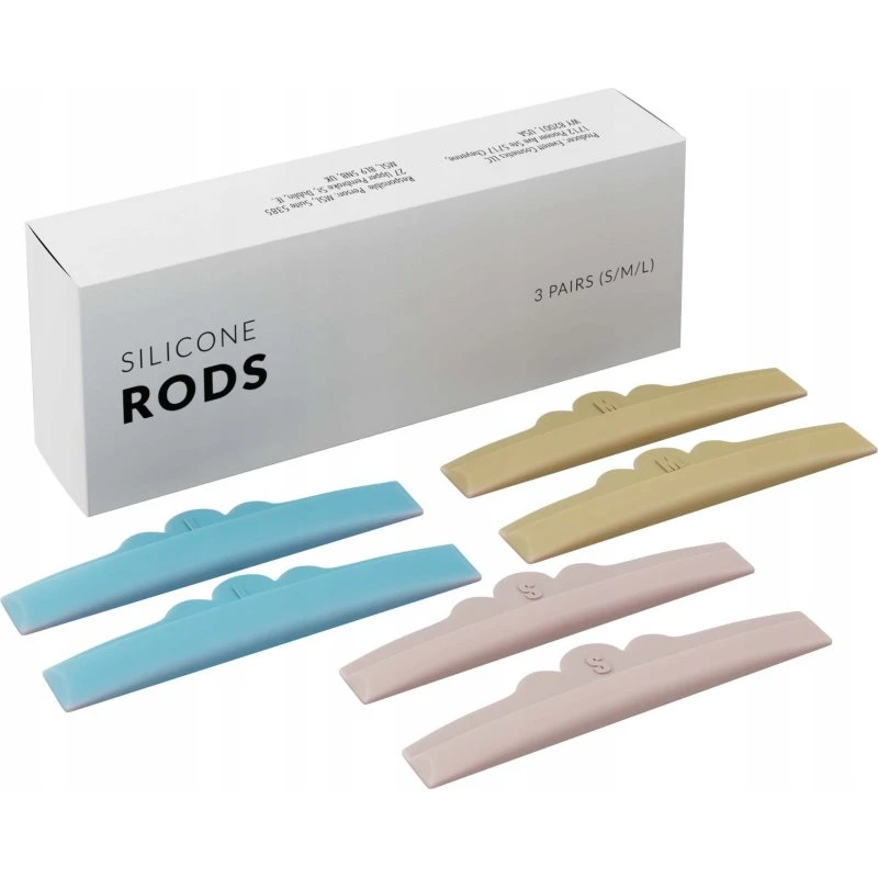 Nanolash Silicone Rods – Silikonowe formy do liftingu rzęs (3 pary)