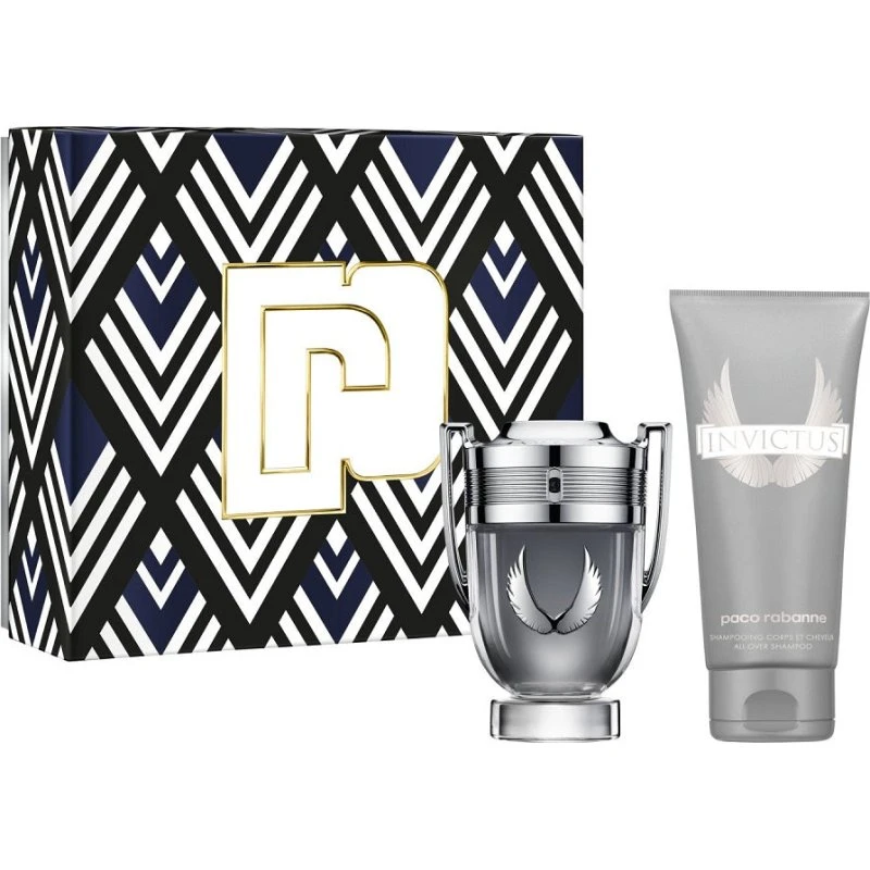 Paco Rabanne Invictus Platinum zestaw: EDP 50ml + żel 100ml