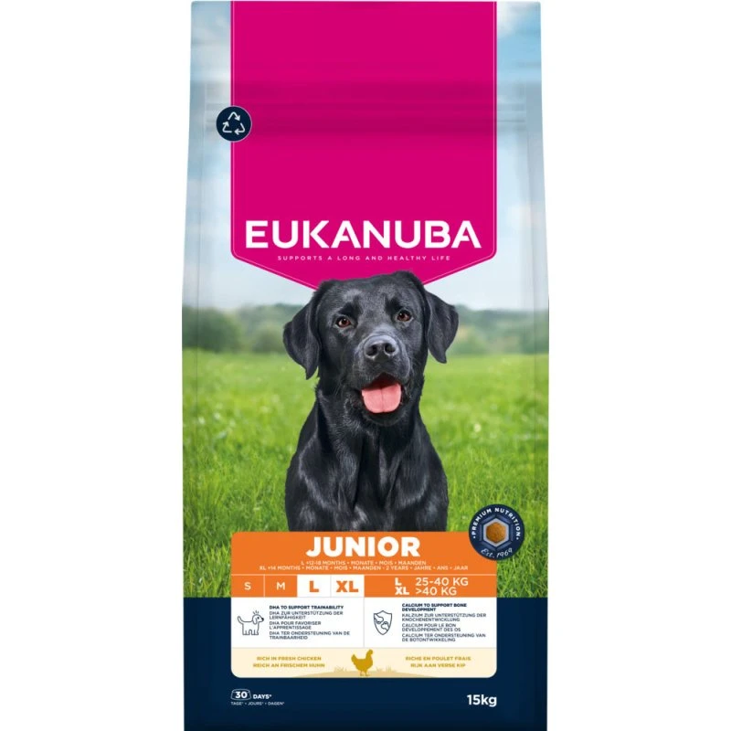 Eukanuba Junior Large & Giant Breed, kurczak - 2 x 15 kg