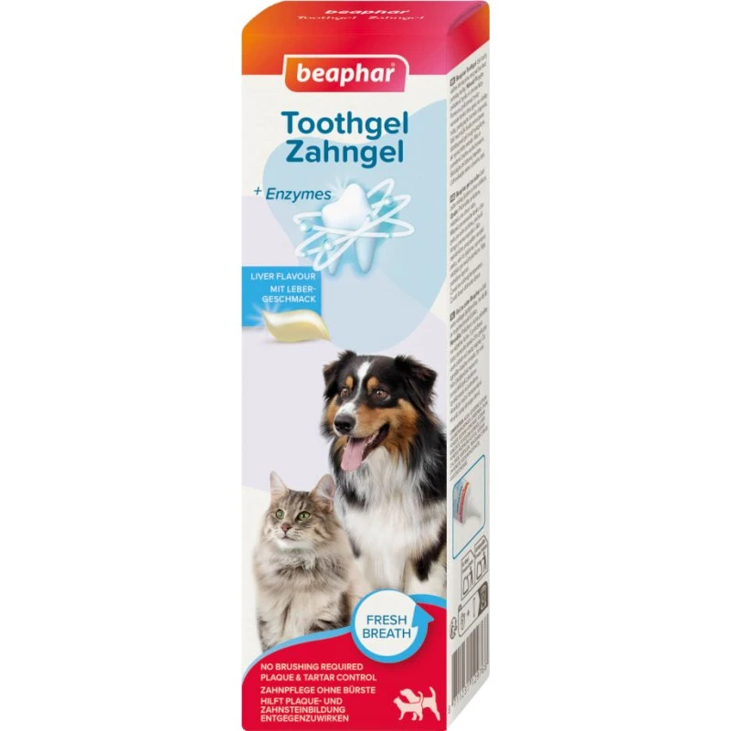 Beaphar Żel do mycia zębów o smaku wątróbki 100 g