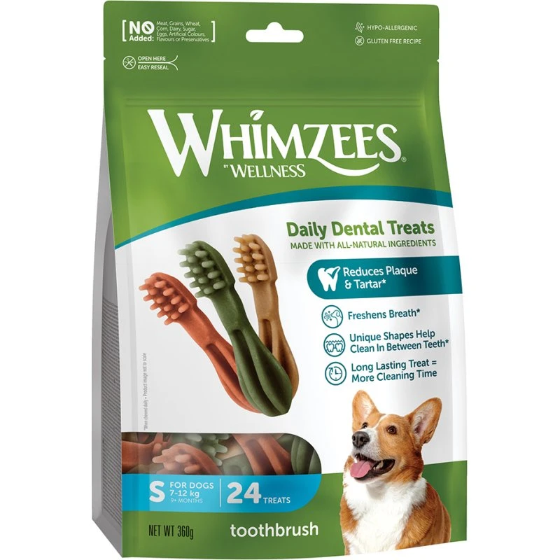 WHIMZEES Przysmaki dentystyczne dla psa, Rozmiar S (24 szt.)