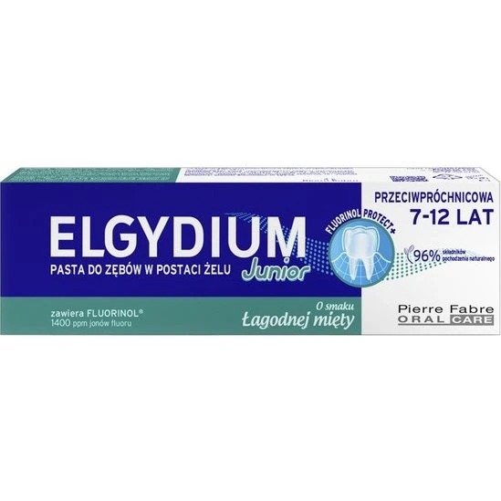Elgydium Junior 7-12 Żelowa Pasta do Zębów, 50 ml