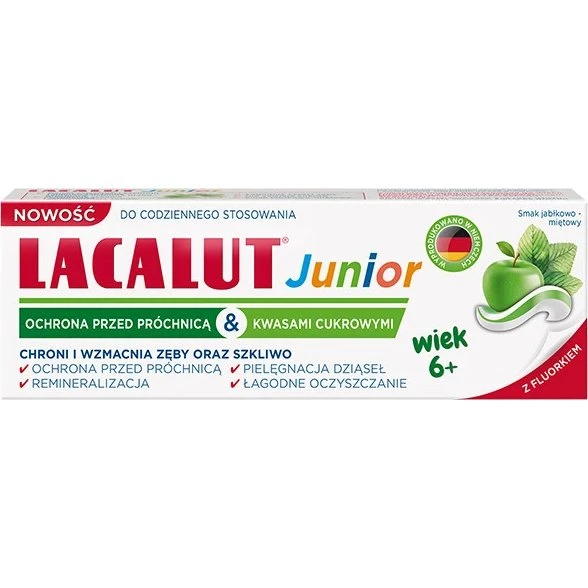 Lacalut Junior Pasta do zębów dla dzieci od 6 lat, 55 ml