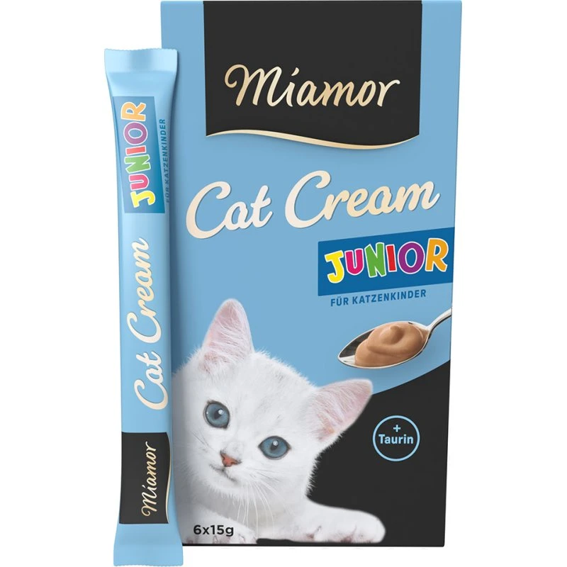 Miamor Cat Cream Junior - Kremowa przekąska dla kociąt, 12 x 15 g