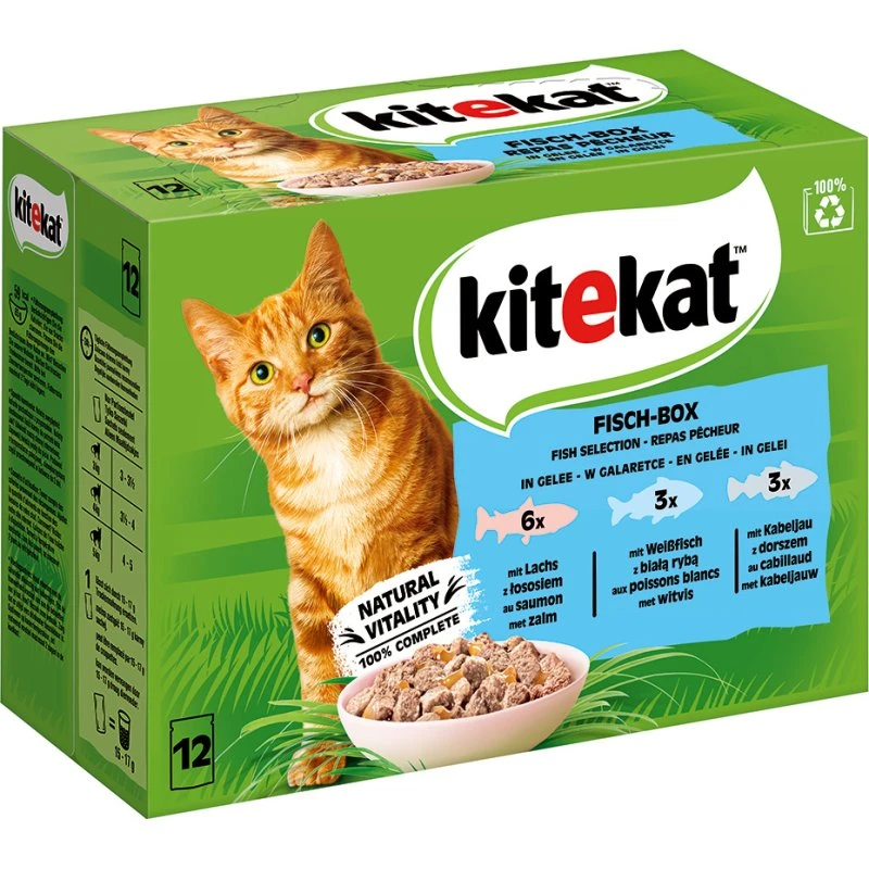 Kitekat Uczta rybna w galarecie, 48 x 85 g