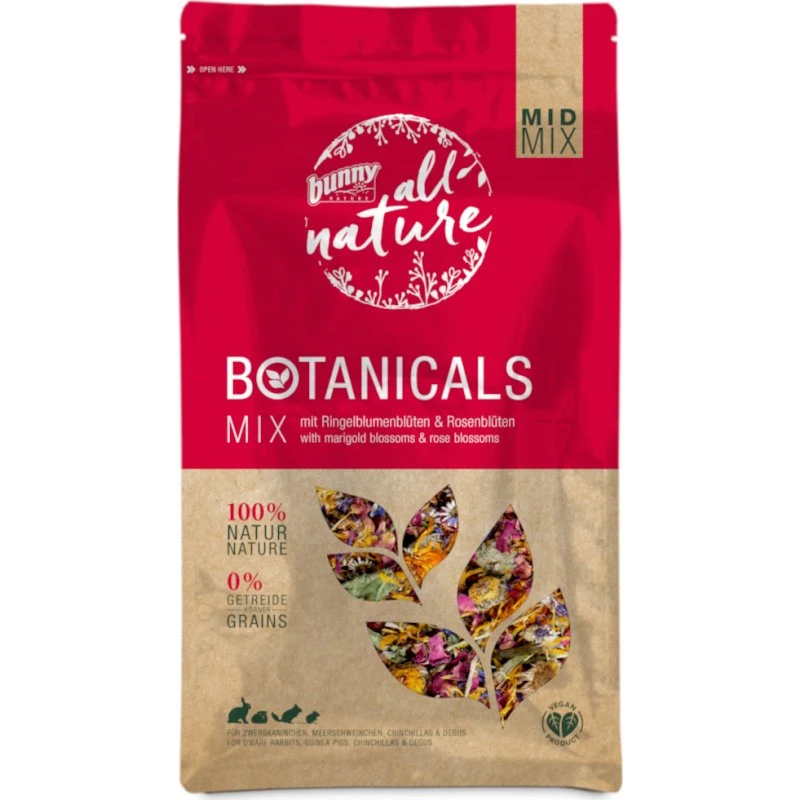 Bunny All Nature Botanicals Mid Mix: Nagietek i Róża, 3 x 130 g