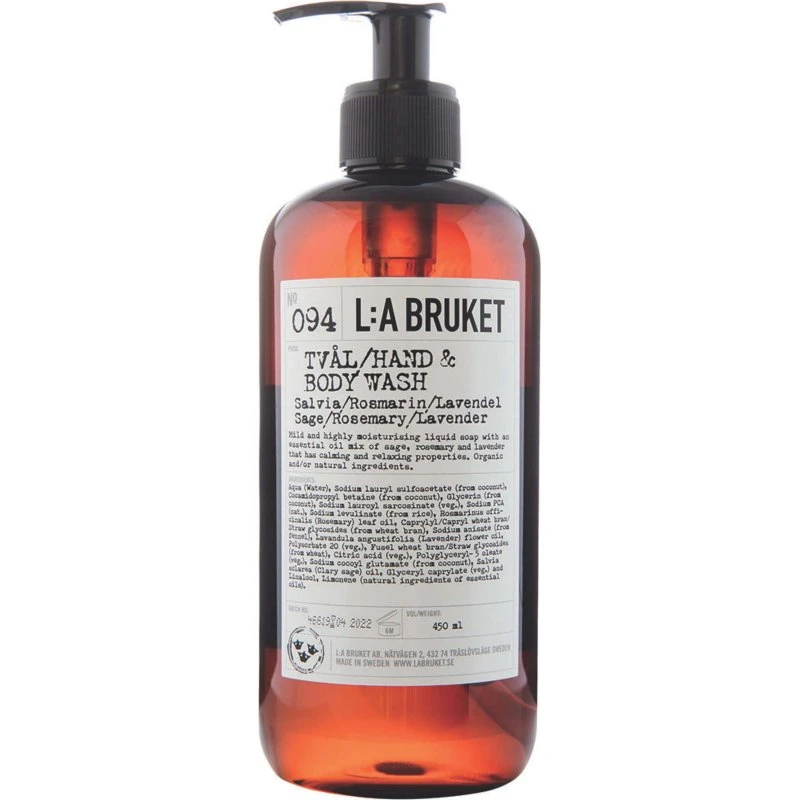 L:a Bruket Mydło do rąk i ciała 094 Sage/Rosemary/Lavender 450 ml