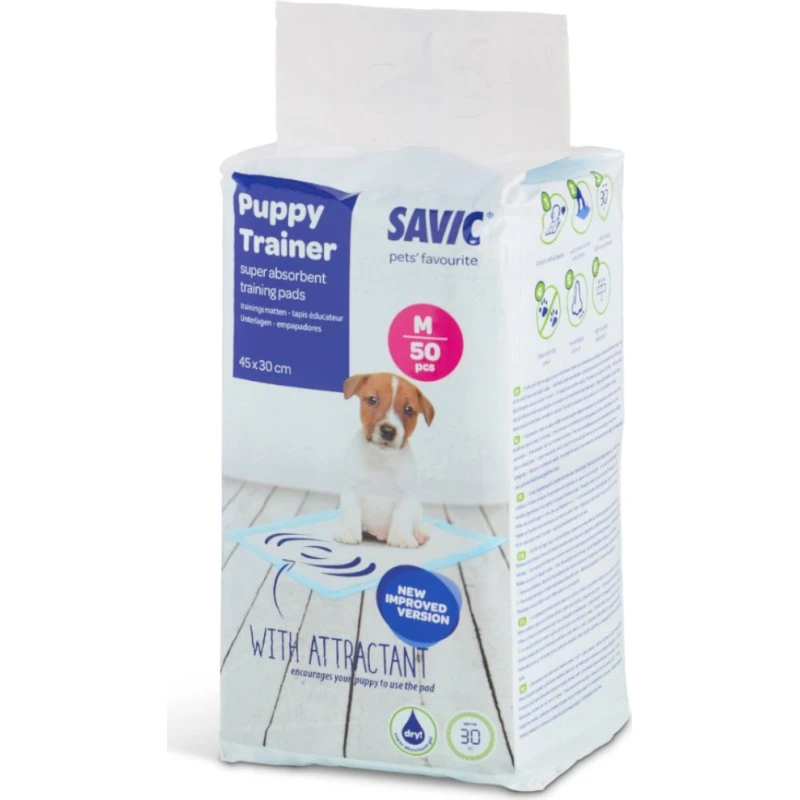 Savic Puppy Trainer Pads wkładki do kuwety i transportera M, 2x50 szt.