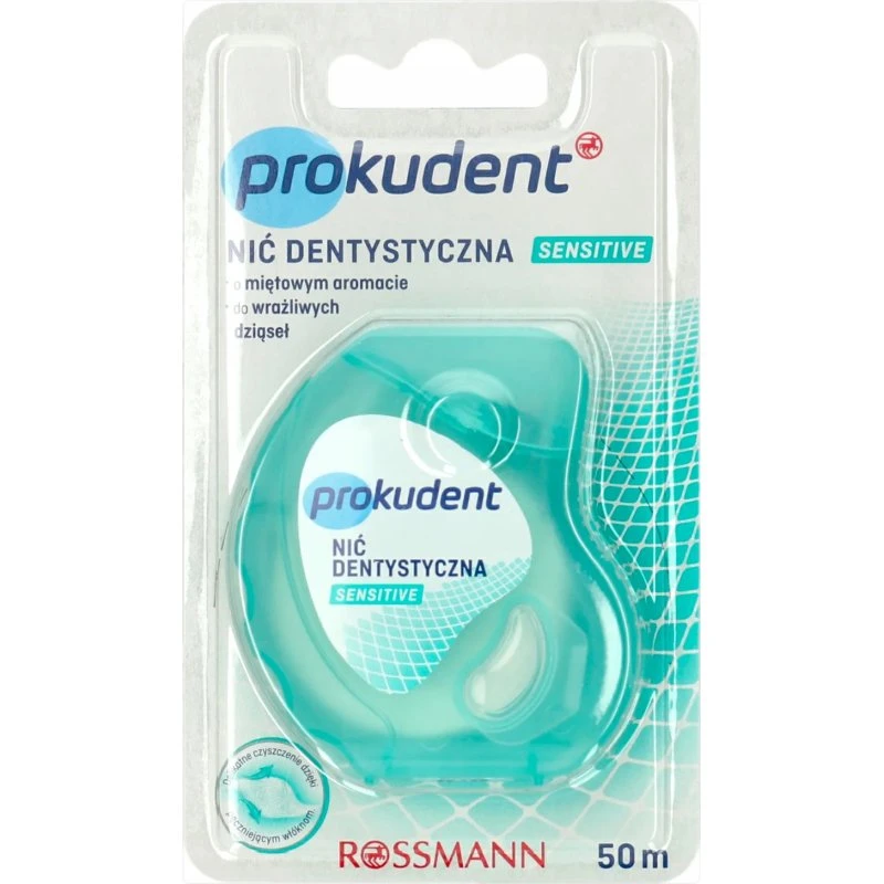 Prokudent Sensitive Nić Dentystyczna Miętowa 50m