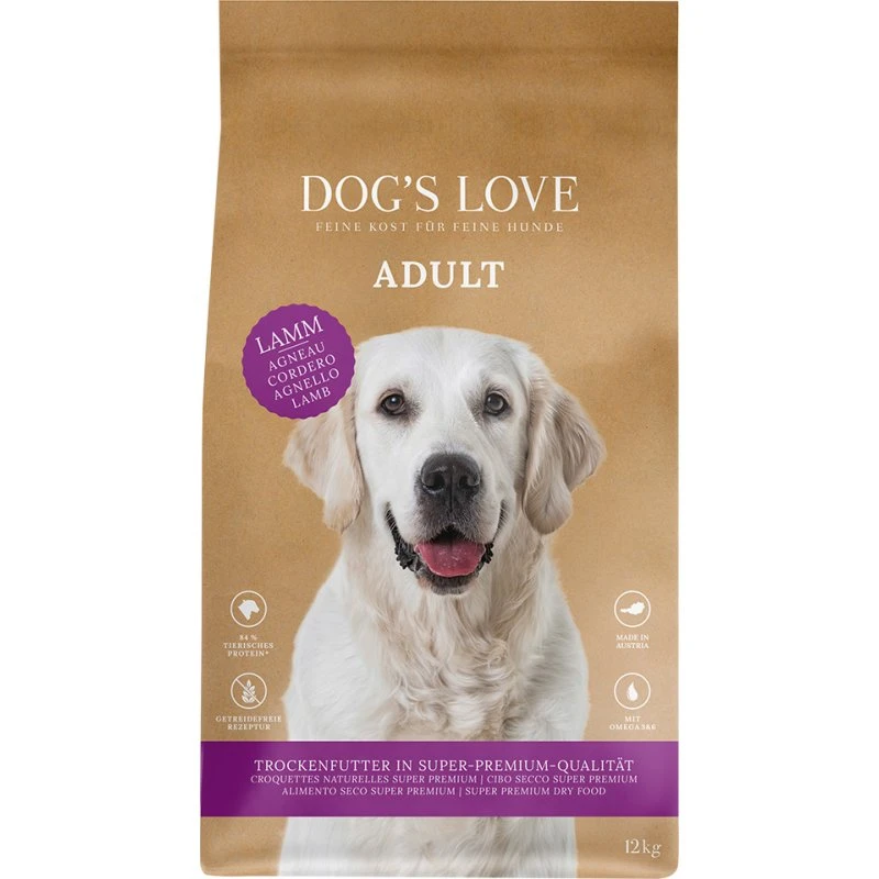 Dog's Love Adult Jagnięcina, 2 x 12 kg