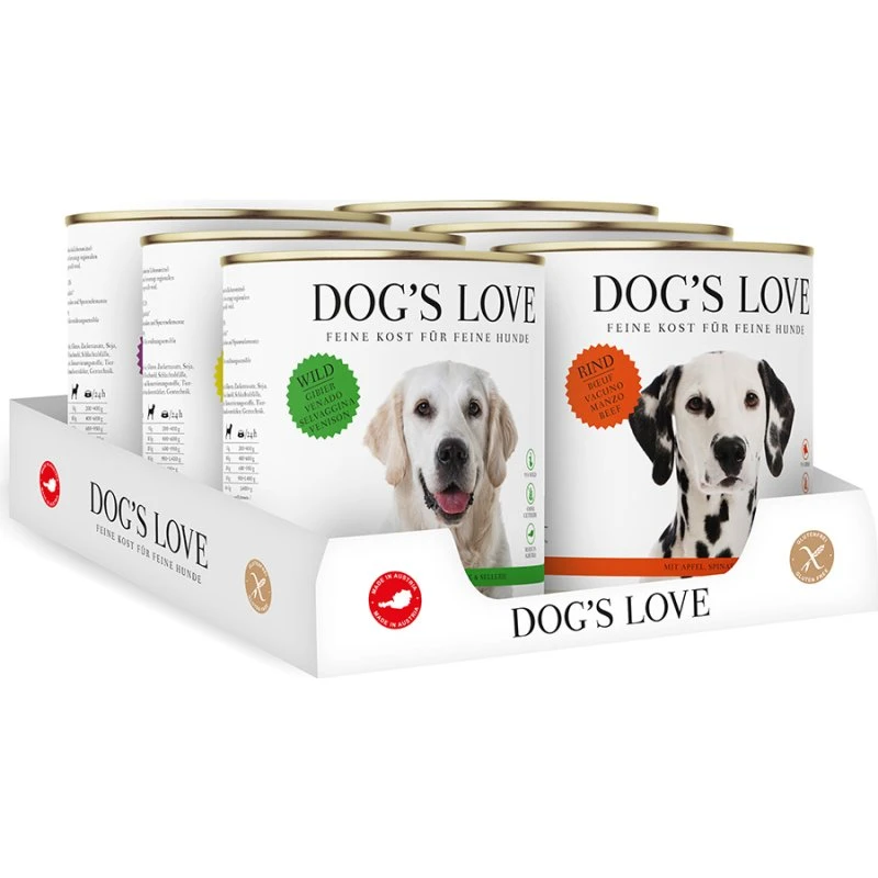 Dog's Love Adult Karma Mokra 6 x 800 g - Pakiet mieszany (6 smaków)