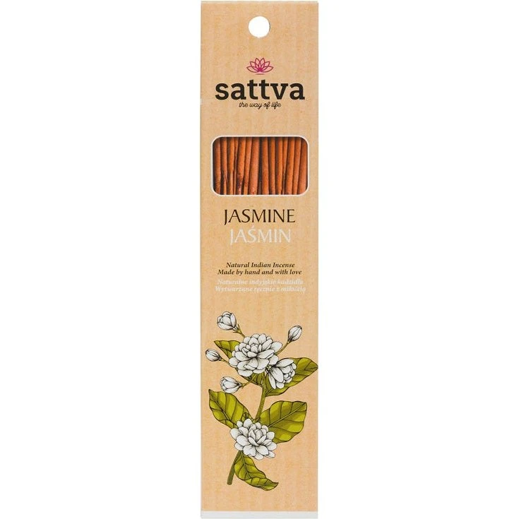 Sattva Kadzidła Indyjskie Jaśmin (15 szt.) 30 g