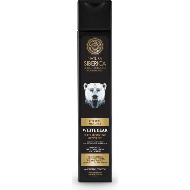 Natura Siberica Men White Bear orzeźwiający żel pod prysznic 250ml