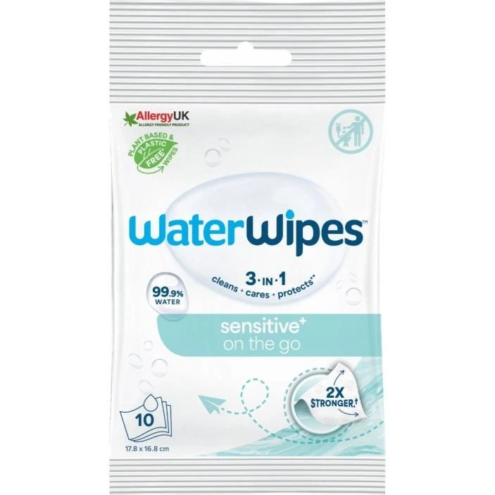 WaterWipes On The Go Chusteczki nawilżane 10 szt.
