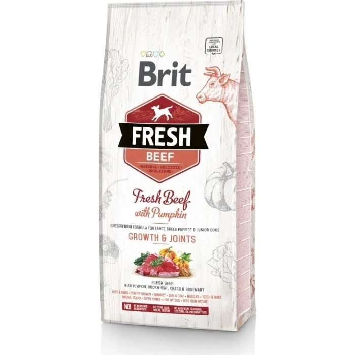 Brit Fresh Beef with Pumpkin Puppy Large - Sucha karma 12 kg