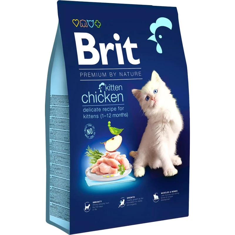 Brit Premium by Nature Cat Kitten Kurczak 8 kg