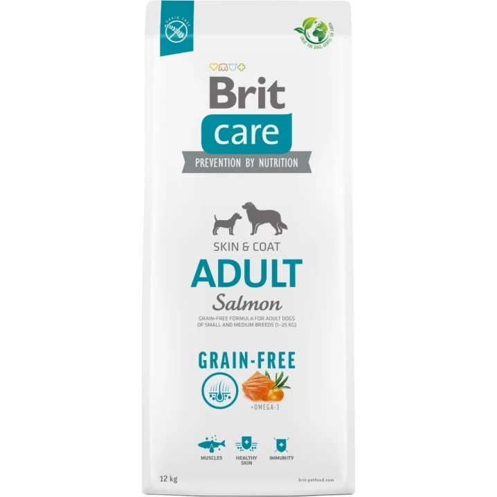 Brit Care Dog Grain-Free Adult Small & Medium, łosoś, 12 kg