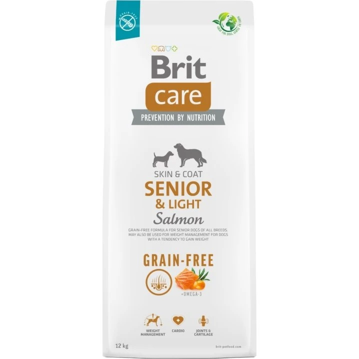 Brit Care Dog Grain-free Senior & Light łosoś i ziemniaki 12 kg