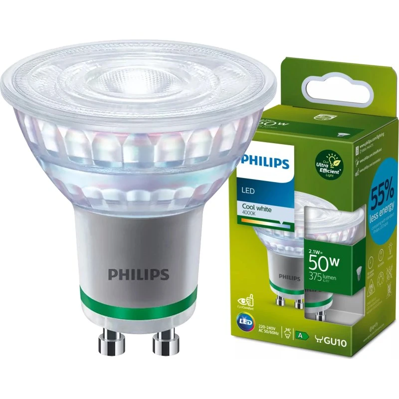 Philips LED GU10 2,1W 4000K Jasna biel