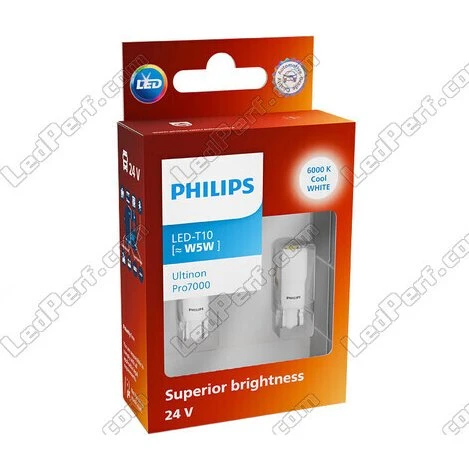 Philips LED W5W Ultinon Pro7000 24V 6000K 2 szt.