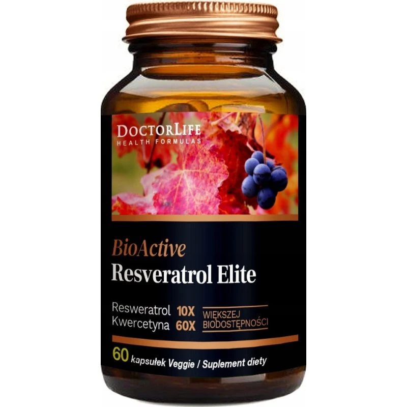Doctor Life BioActive Resveratrol Elite 60 kapsułek