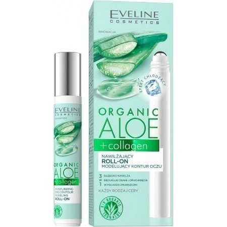 Eveline Organic Aloe + Collagen Nawilżający Roll-on 15 ml
