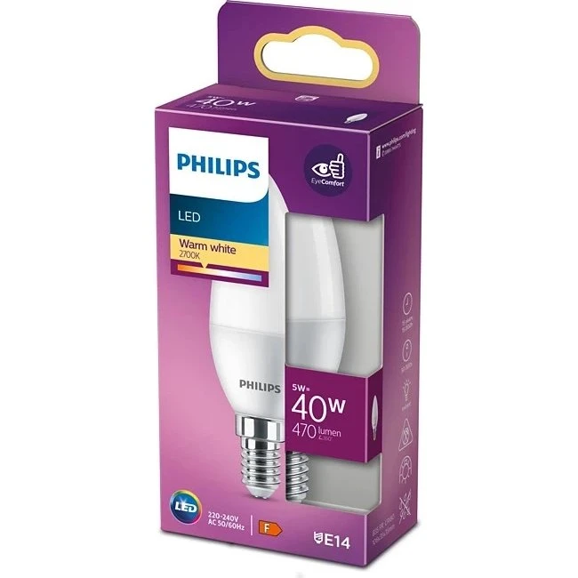 Żarówka LED Philips B35 E14 470 lm 2700 K