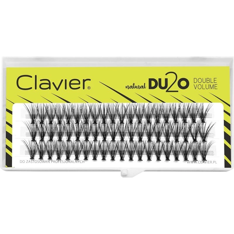 Clavier DU2O Double Volume kępki rzęs Black 9mm