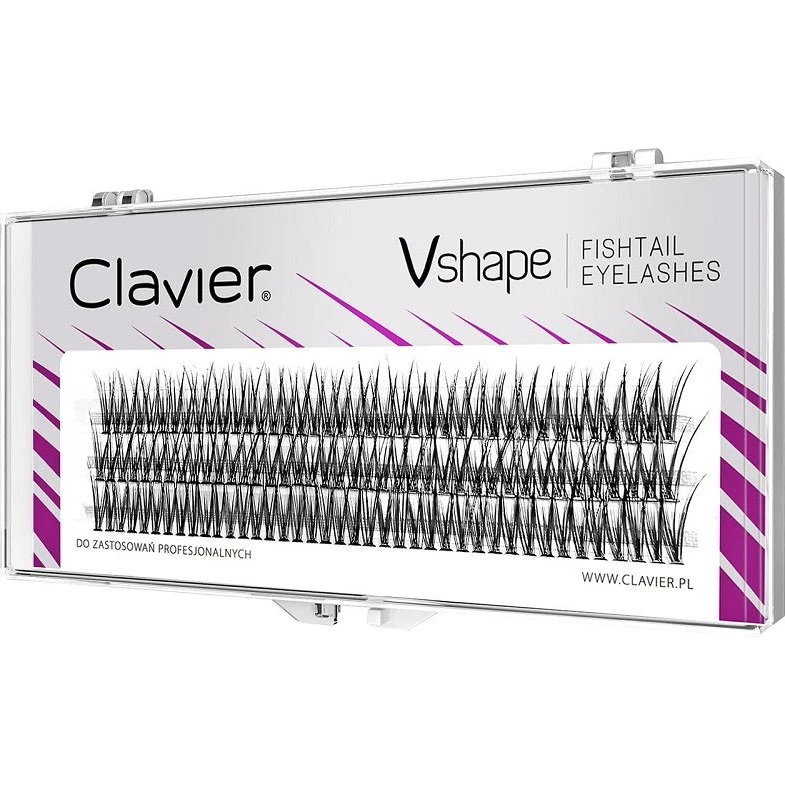 Clavier Vshape Fishtail Eyelashes kępki rzęs 8mm