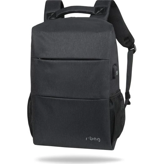 Range Black Plecak Męski na Laptop 13-15,6" z USB