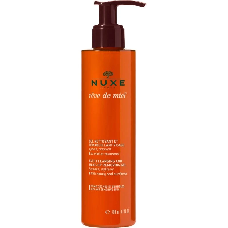 NUXE Rêve de Miel Ultrabogaty żel do mycia i demakijażu twarzy 200 ml