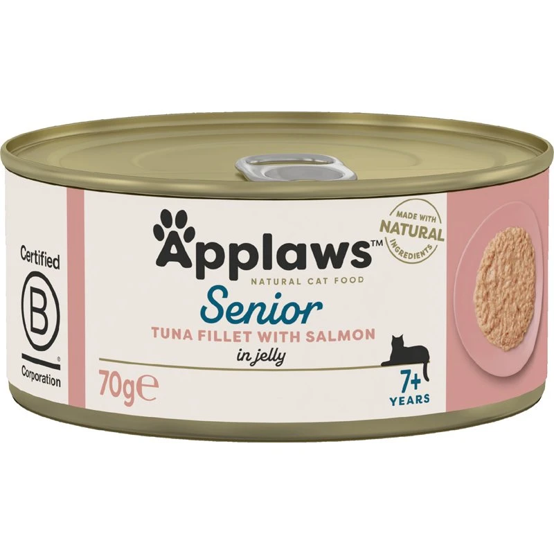 Applaws Senior Tuńczyk z łososiem, 12 x 70 g