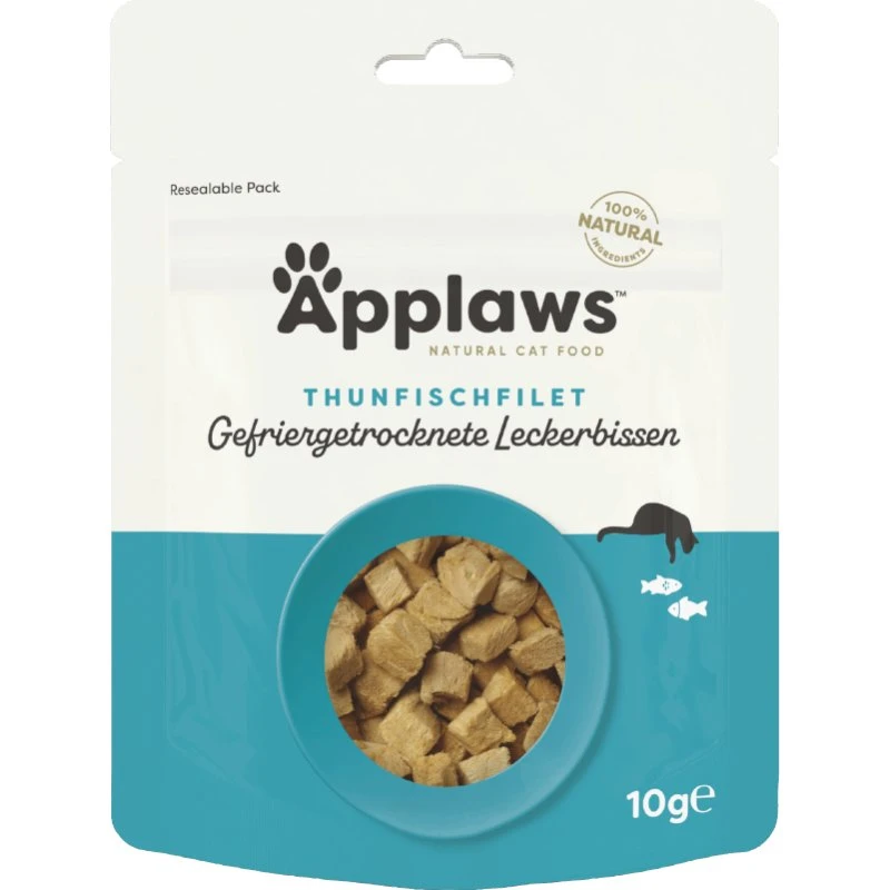 Applaws Cat Natural liofilizowane przysmaki z tuńczyka, 3 x 10 g
