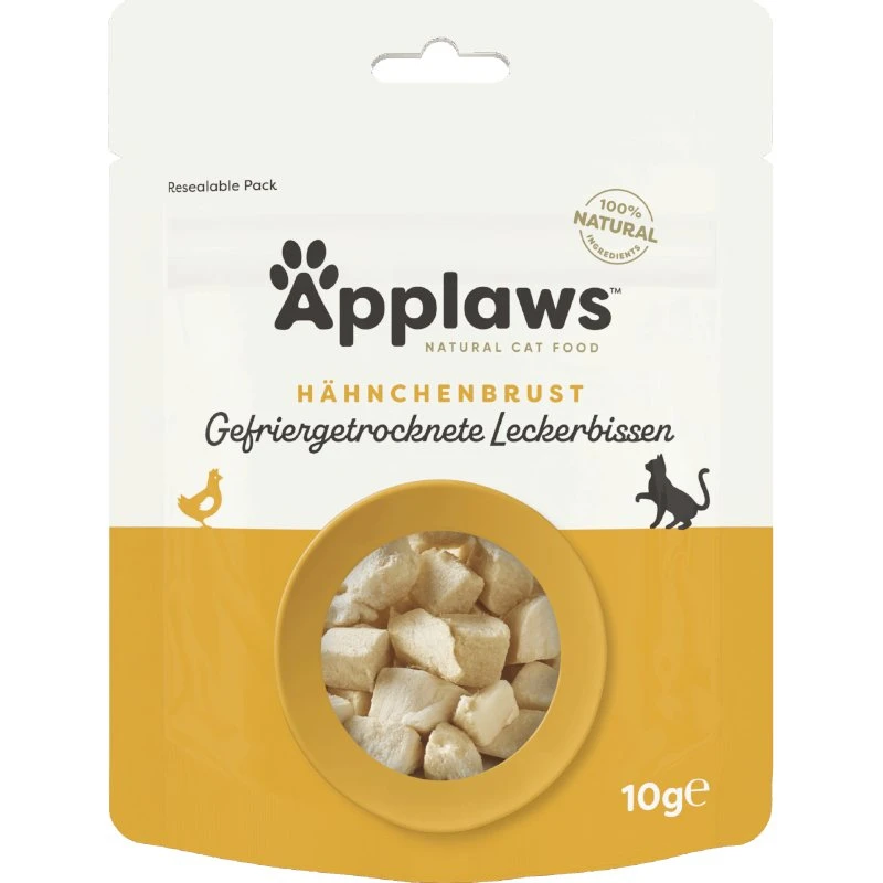 Applaws Cat Natural liofilizowane przysmaki z piersi kurczaka, 3 x 10 g