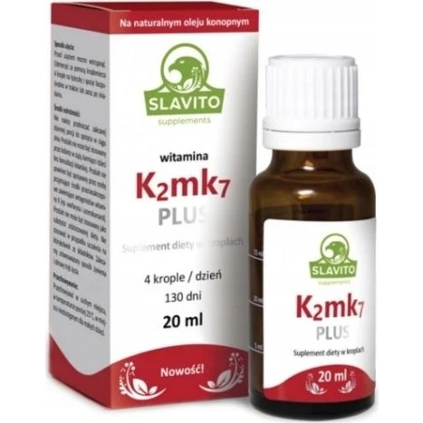 Slavito Witamina K2MK7 Plus z Witaminą E 20 ml