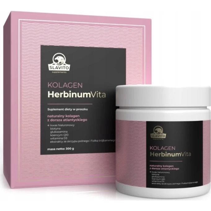 HerbinumVita Slavito Kolagen Wsparcie Włosów, Skóry i Paznokci 300g