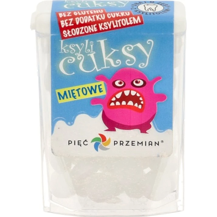 Pięć Przemian Cukierki miętowe z ksylitolem 13 g