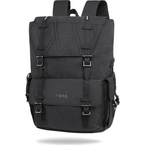 R-Bag Packer Plecak na laptopa 13-15,6" z USB Black