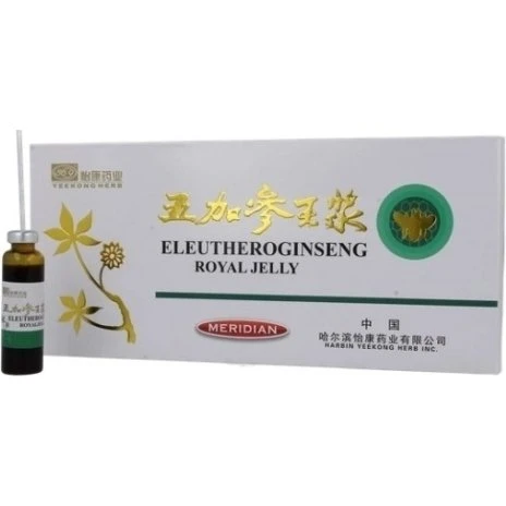 Meridian Eluthero Ginseng Royal Jelly - 10 ampułek po 10 ml