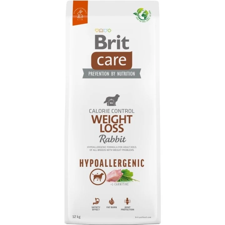 Brit Care Dog Hypoallergenic Weight Loss Królik i Ryż 12 kg