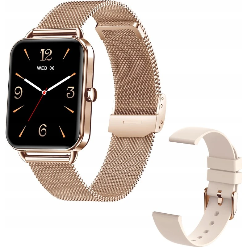 DA02 Smartwatch damski złoty AMOLED, 1,65"