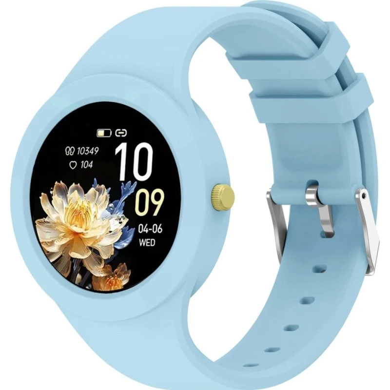 Smartwatch Damski Gravity GT14-4, Niebieski z Silikonowym Paskiem