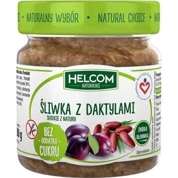 Helcom Pasta Owocowa Śliwka z Daktylami 200 g