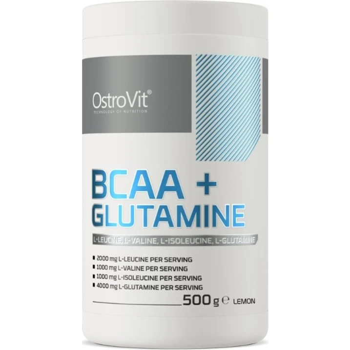 OstroVit BCAA + Glutamina smak cytrynowy 500 g
