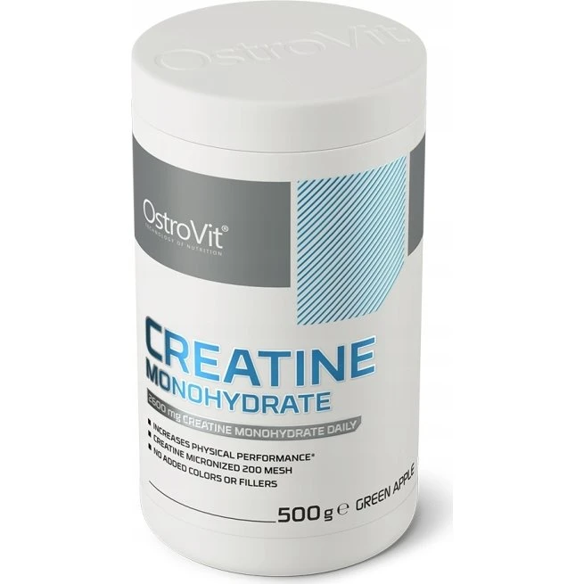 OstroVit Monohydrat Kreatyny smak zielonego jabłka 500 g