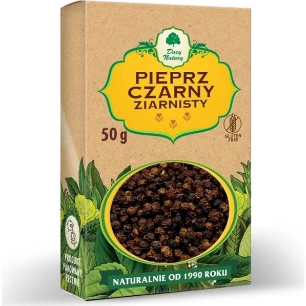 Dary Natury Pieprz Czarny Ziarnisty 50 g