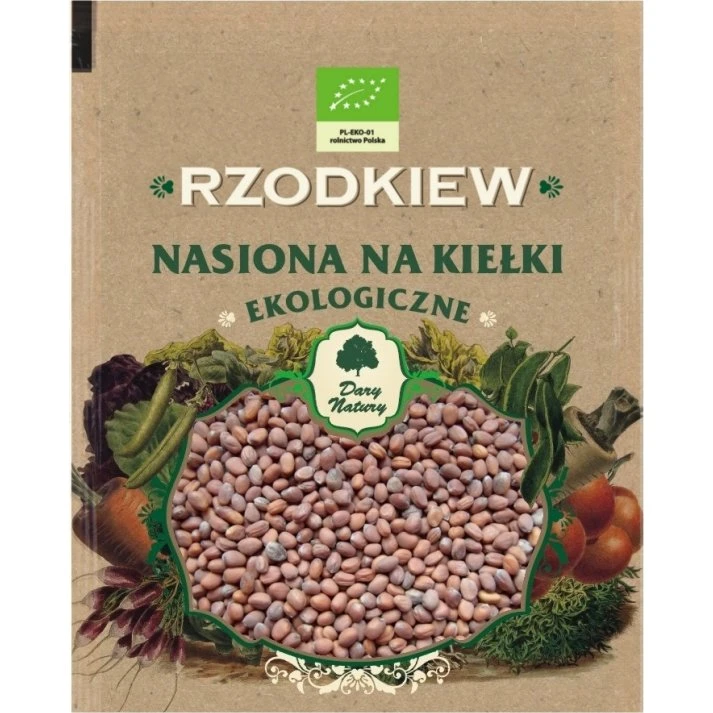 Dary Natury Nasiona Rzodkiewki BIO na kiełki 30 g