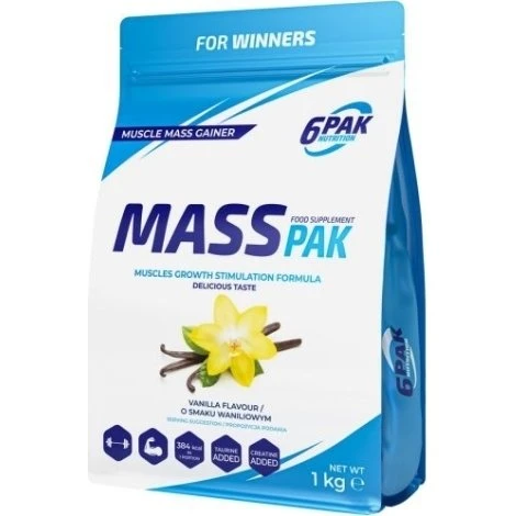6PAK Nutrition Mass Pak 1000g - Odżywka Węglowodanowo-Białkowa